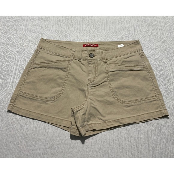 UNIONBAY Pants - Unionbay Cargo Utility Shorts Juniors 11 Khaki Tan Stretch Cotton Chino Mid Rise